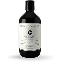 Murchison-Hume Luxury Wool Wash Eco-Friendly Detergent for Wool, Cashmere & Delicates Cedarwood or Lavender Plant-Based, Biodegradable Formula, Gentle Care, 17oz