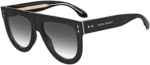 Isabel Marant Womens Rounded Flat Top Sunglasses, Black, One Size