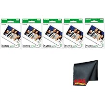 Fujifilm instax Wide Instant Film (100 Photo Exposures) Bundle with Diginerds Microfiber Cleaning Cloth
