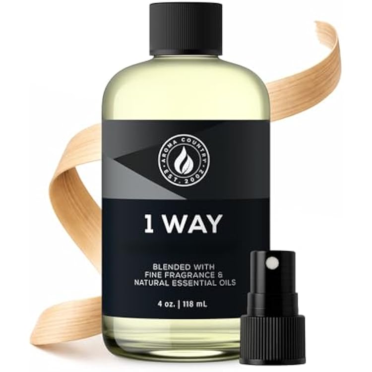Aroma Country 1 Way Diffuser Oil - Luxury Hotel Santal Fragrance Oil for Diffuser Refill, Sandalwood Home Aroma Diffusers & Room Spray - My Way Premium Aromatherapy Oils & Home Scent 4 Fl Oz