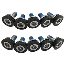 Bike Hex Crank Arm Bolts Spindle 8mm Allen Key Bolt Screws Capless Bottom Bracket for Cycling Bicycle Axle