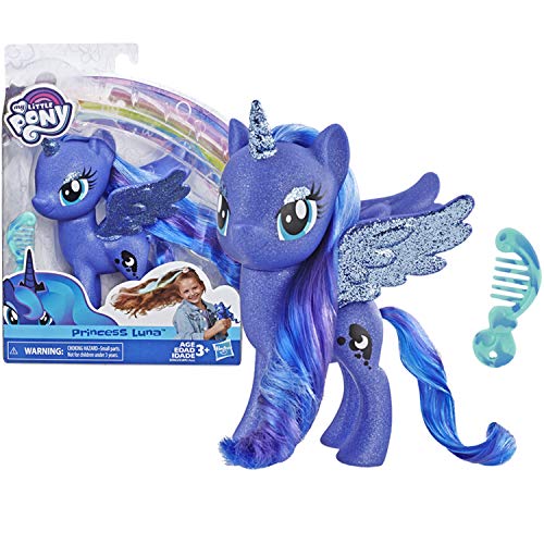 My Little Pony Toy Princess Luna Sparkling 6 Figure for Kids Ages 3 Years Old & Up, Brown